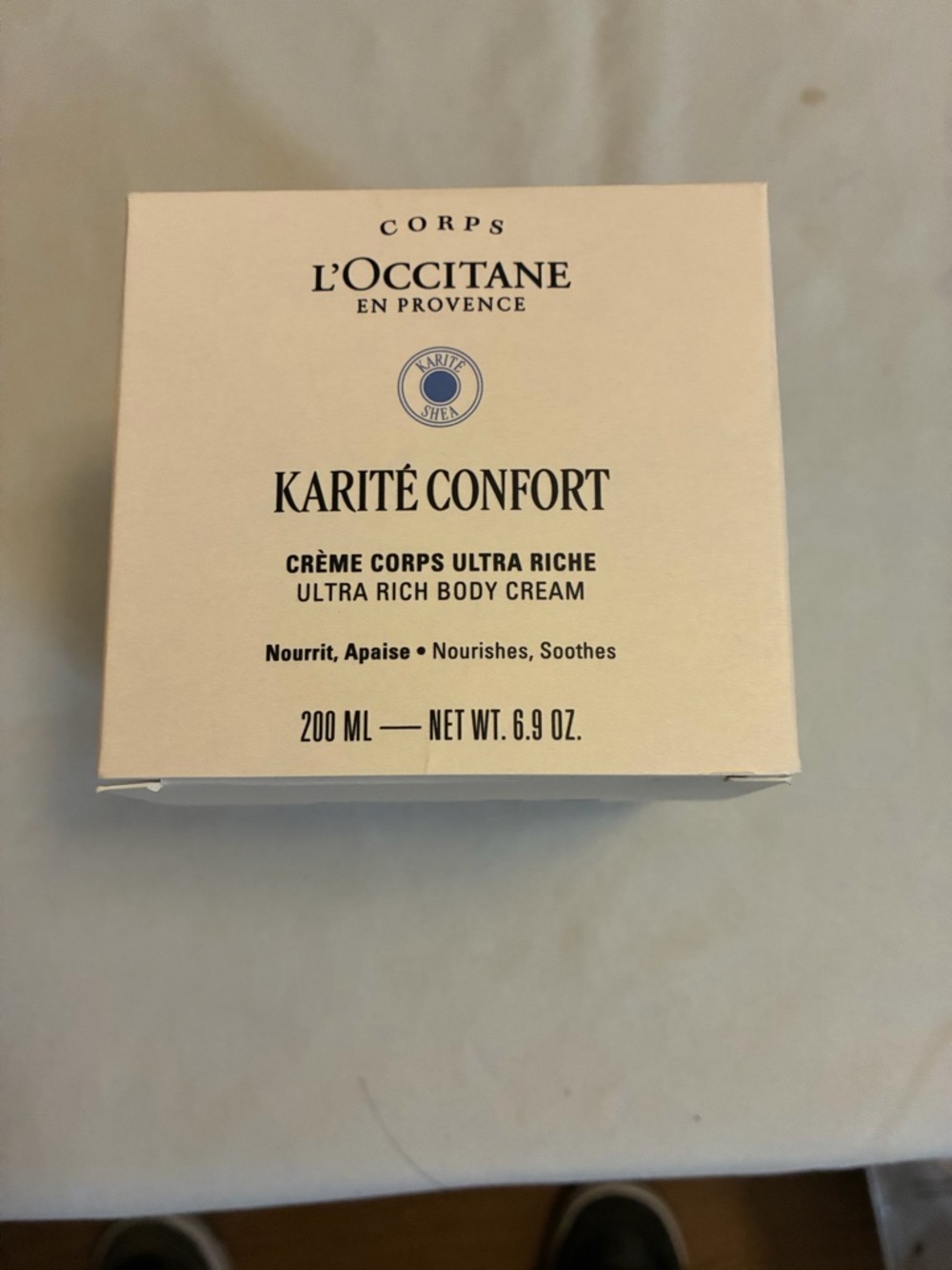 L'OCCITANE Shea Butter Ultra Rich Body Cream - Frosted White & Black  NWT!!!